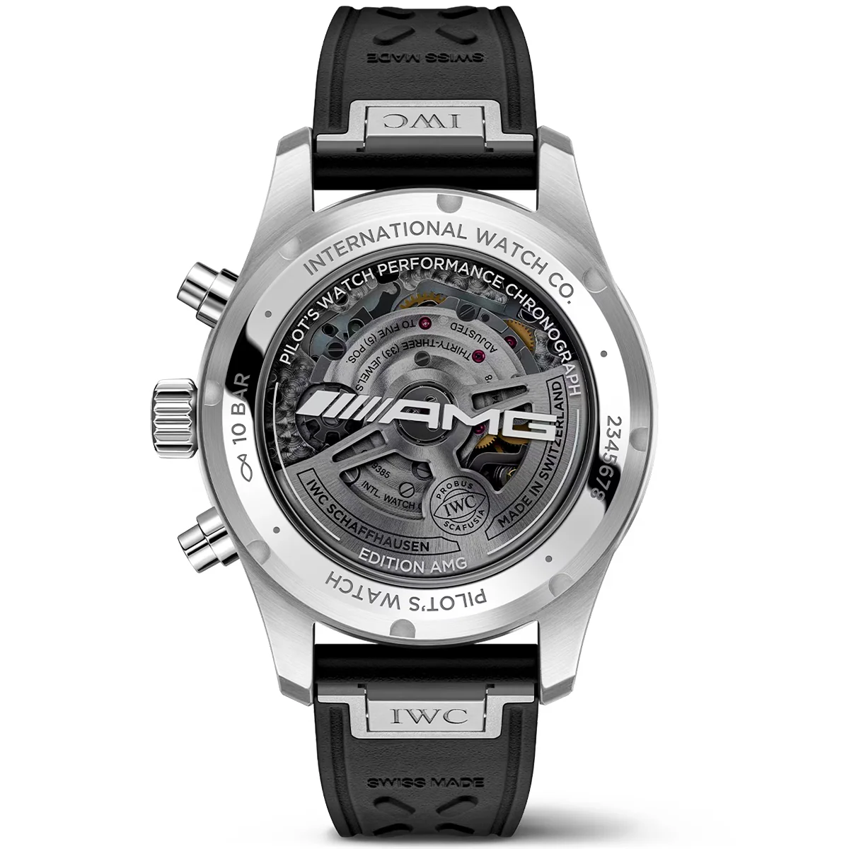 Pilot's 41mm Black Dial Men's AMG Performance Chronograph Watch - Image 4