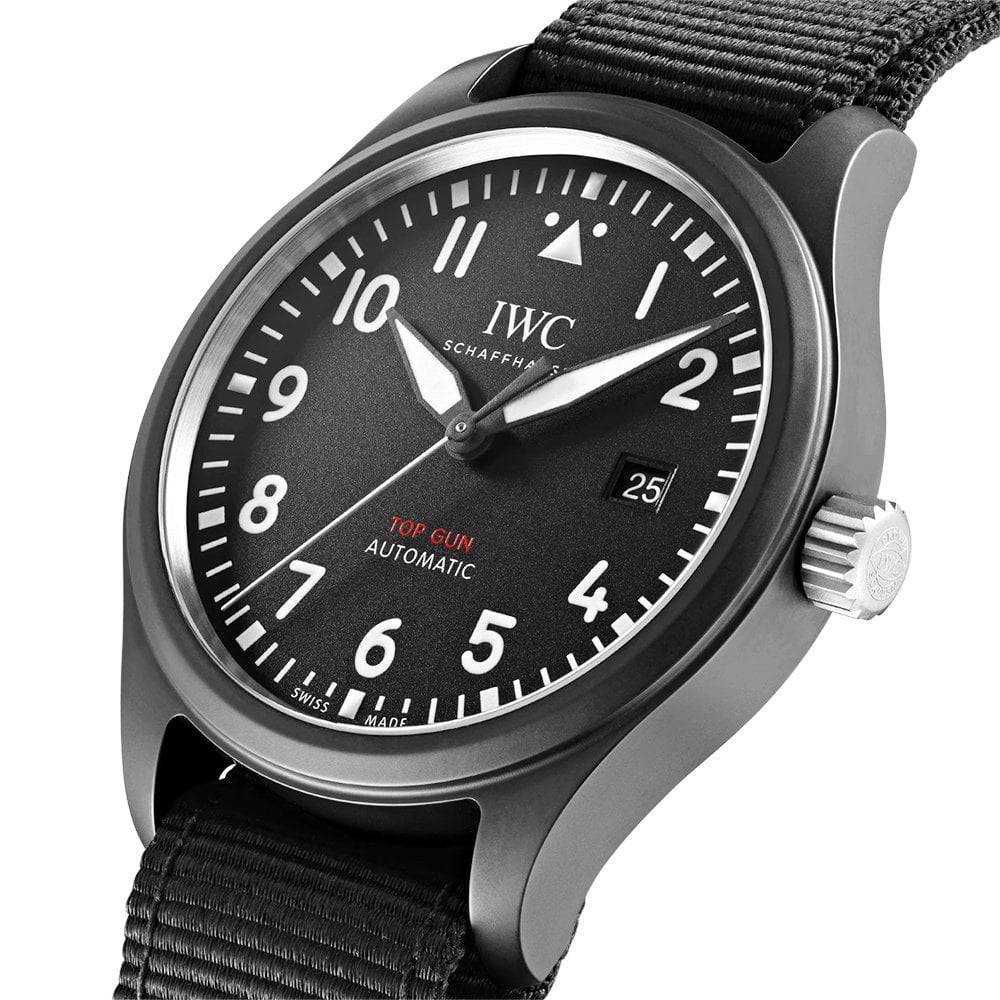 Pilot's Top Gun 41mm Black Ceramic Men's Automatic Watch - Image 2