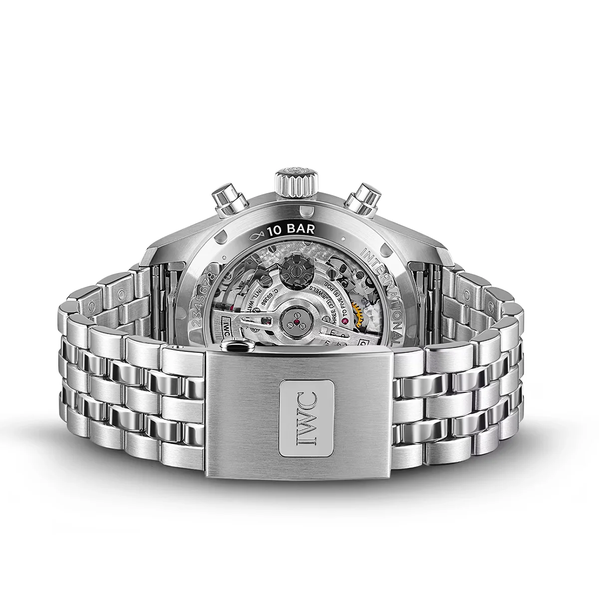 Pilot's 41mm Blue Dial Chronograph Men's Bracelet Watch - Image 4