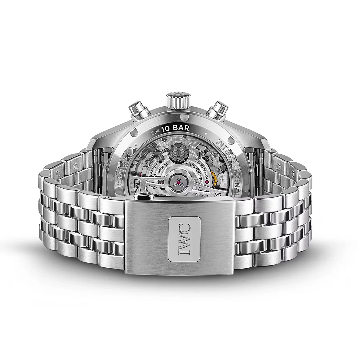 Pilot's 41mm Black Dial Chronograph Bracelet Watch - Image 3