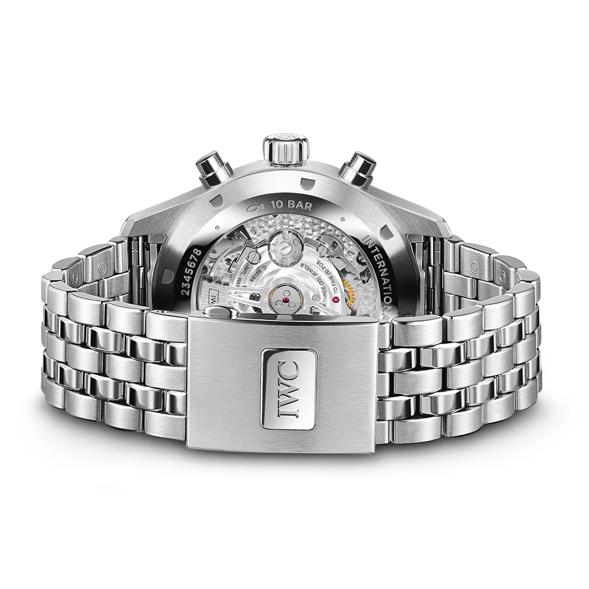 Pilot's 43mm Black Dial Chronograph Bracelet Watch - Image 4