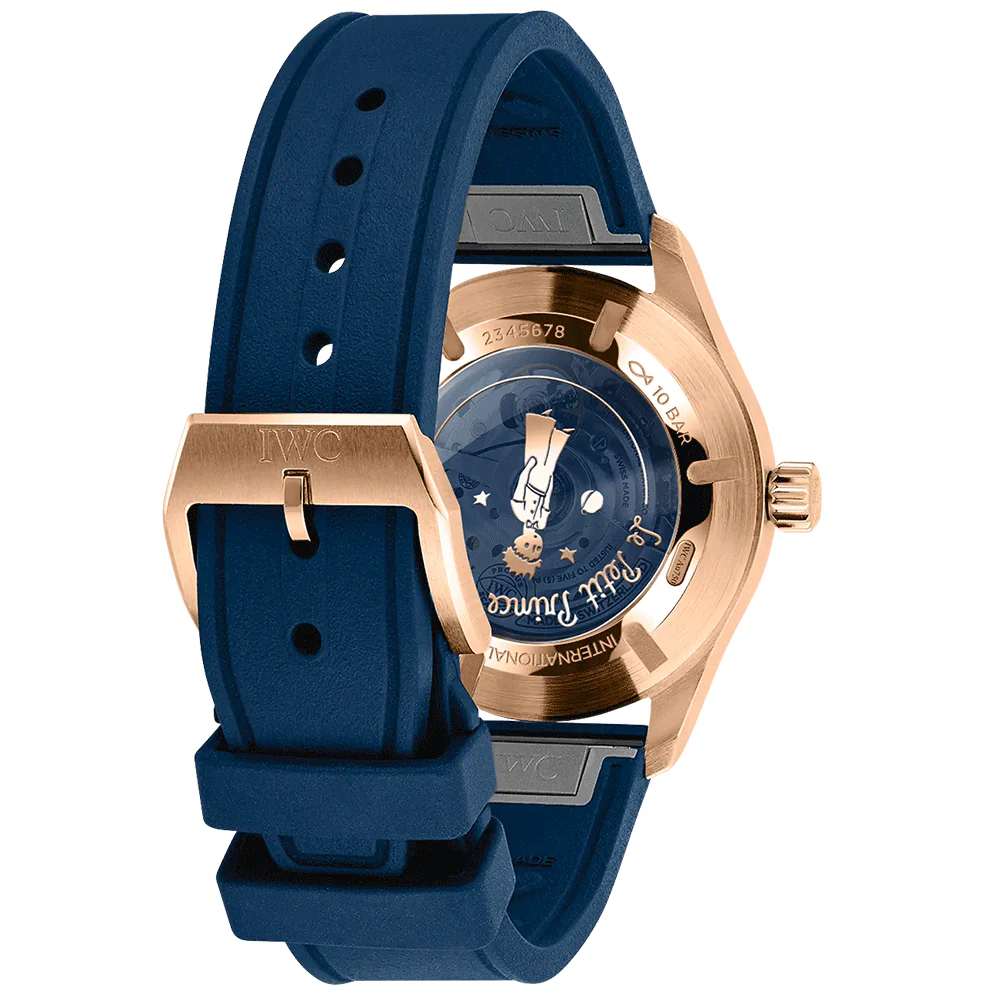 Pilot's Mark XX 40mm 18ct Gold Le Petit Prince Automatic Rubber Strap Watch - Image 3