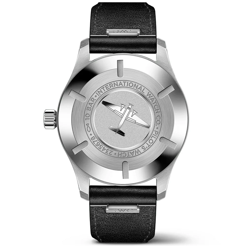 Pilot's Mark XX 40mm Black Dial Men's Automatic Strap Watch - Image 4