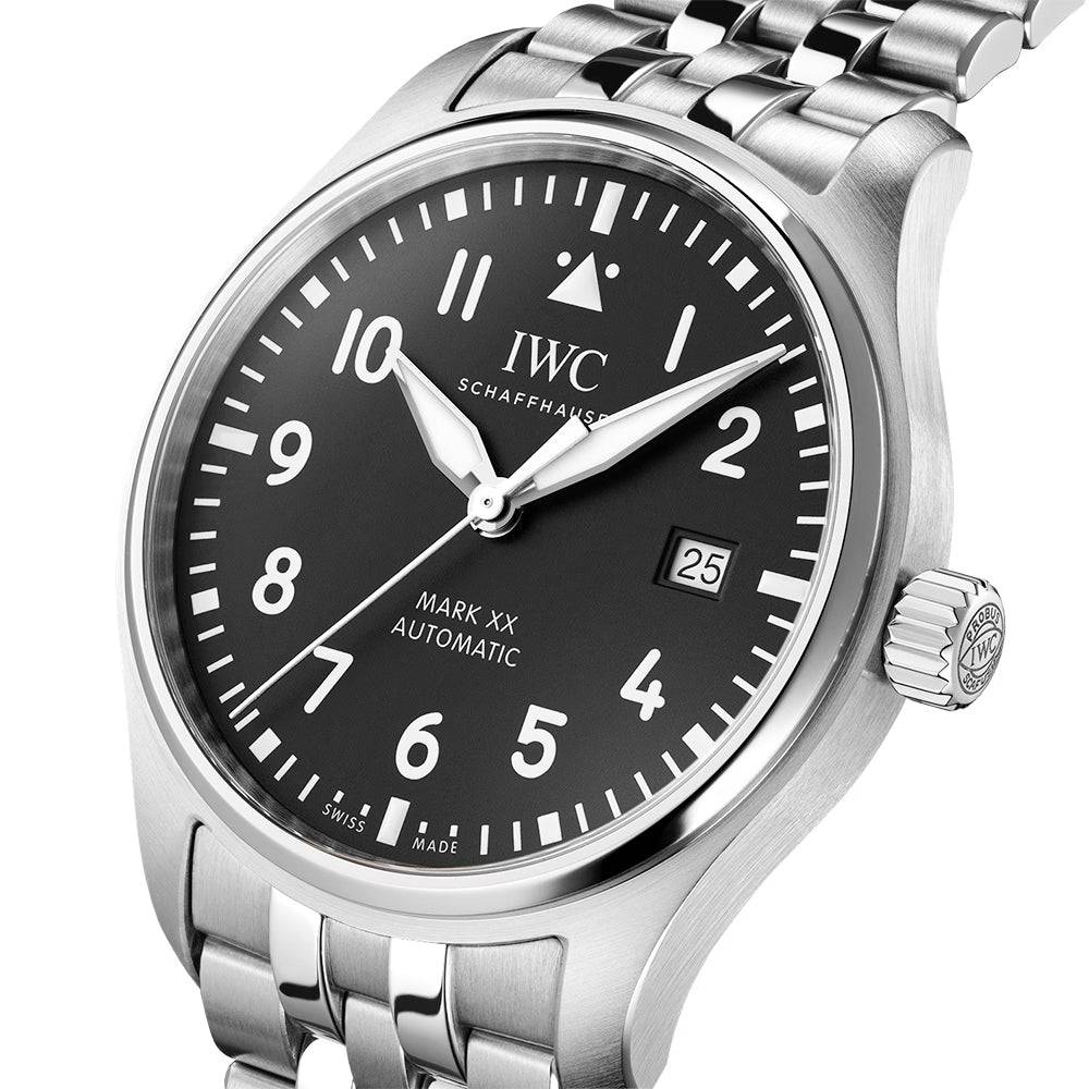 Pilot's Mark XX 40mm Black Dial Men's Automatic Bracelet Watch - Image 2