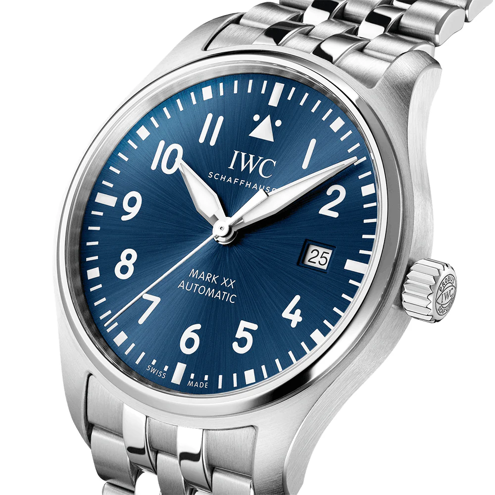 Pilot's Mark XX 40mm Blue Dial Men's Automatic Bracelet Watch - Image 2