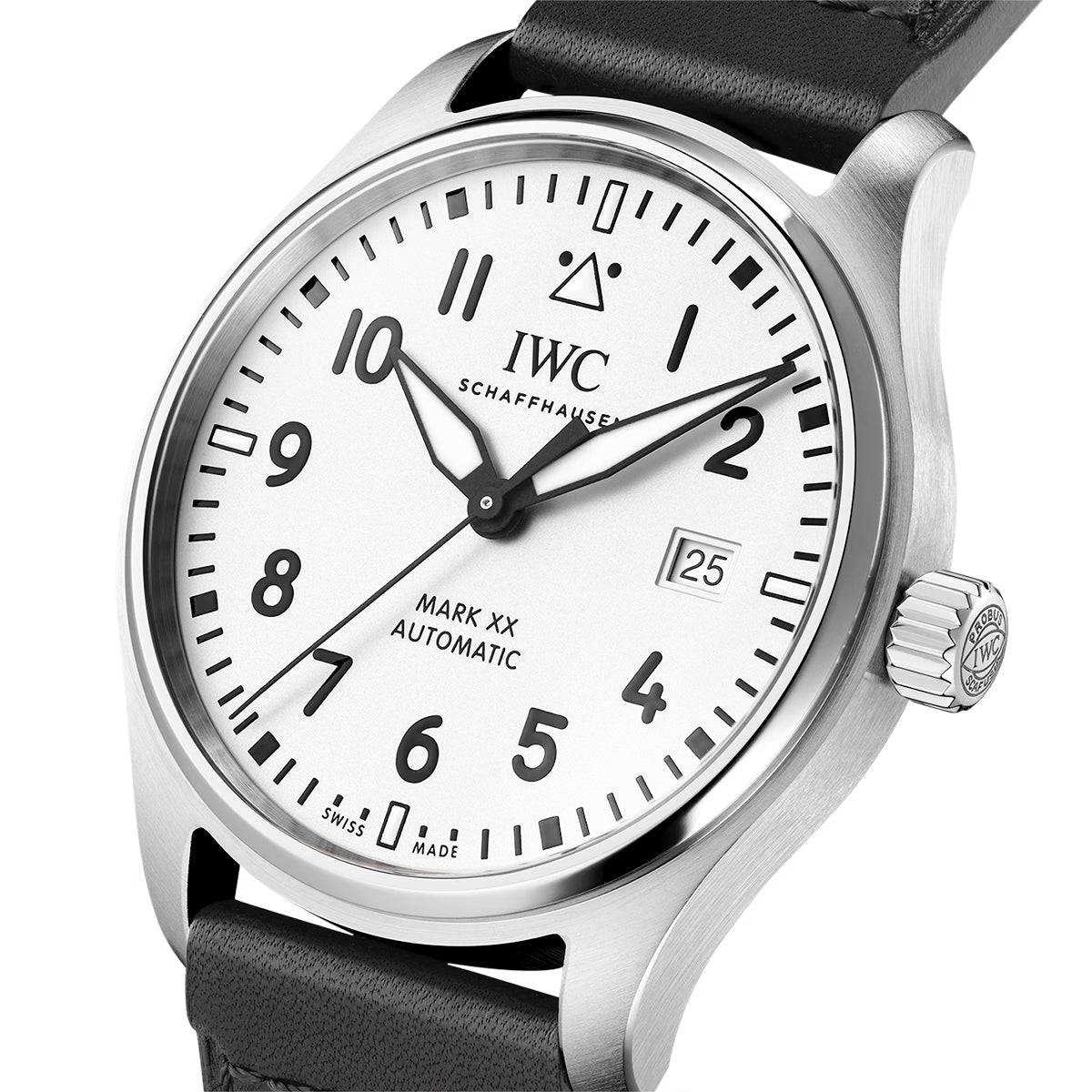 Pilot's Mark XX 40mm White Dial Men's Automatic Strap Watch - Image 2