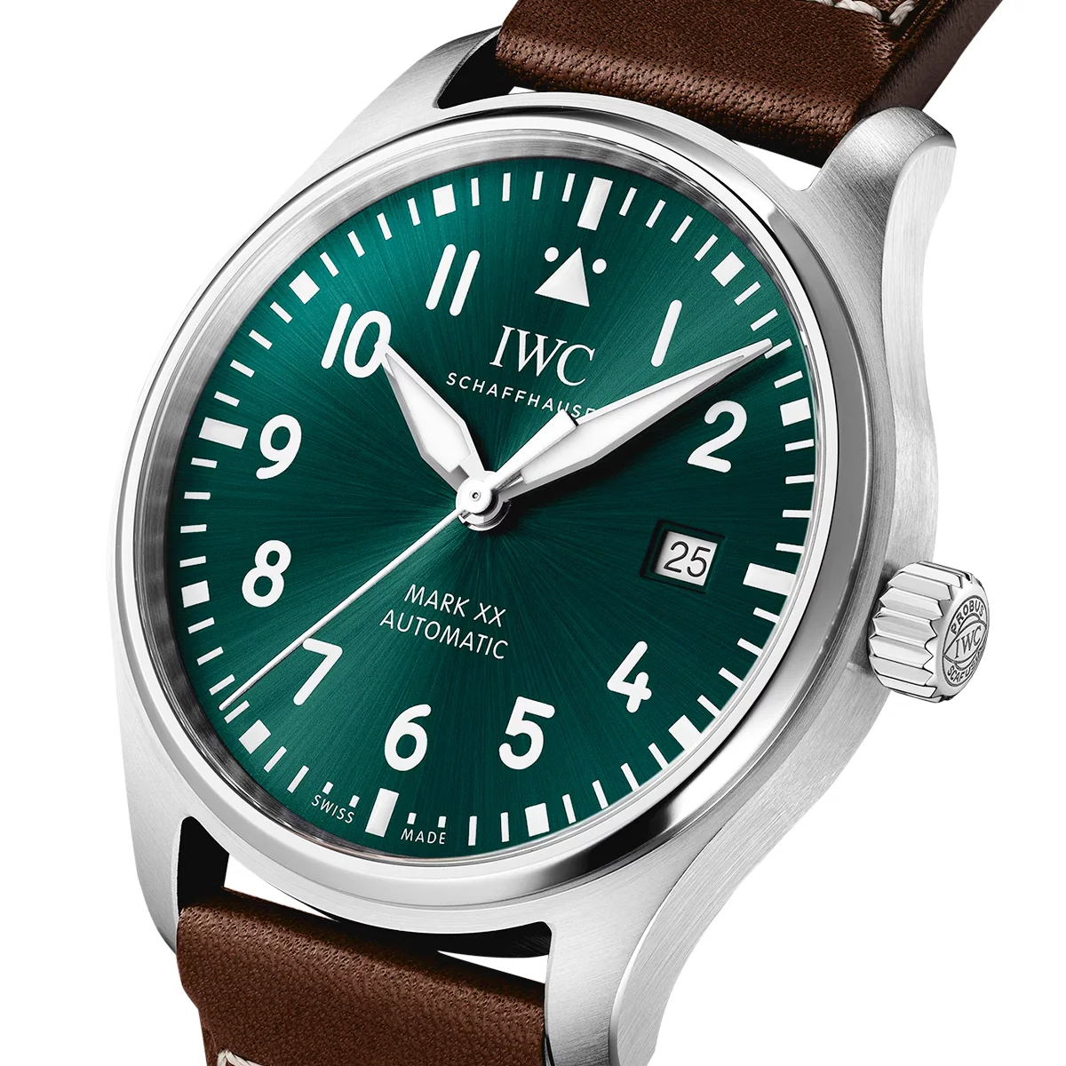 Pilot's Mark XX 40mm Green Dial Men's Automatic Strap Watch - Image 2