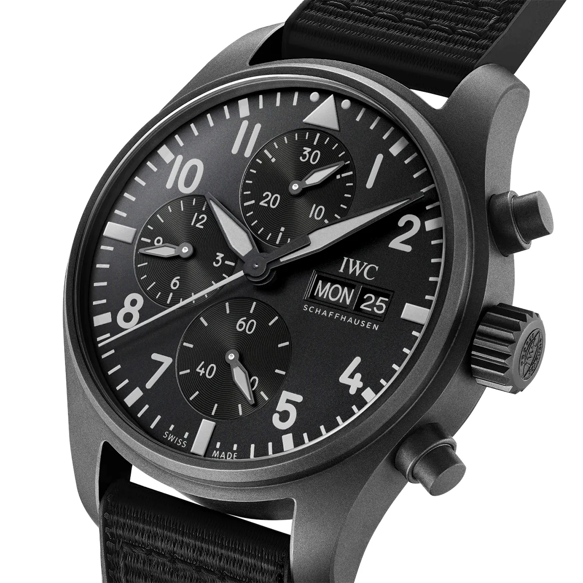 Pilot's Top Gun Ceratanium 41mm Men's Chronograph Watch - Image 2