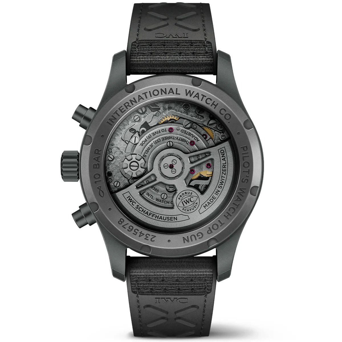 Pilot's Top Gun Ceratanium 41mm Men's Chronograph Watch - Image 3