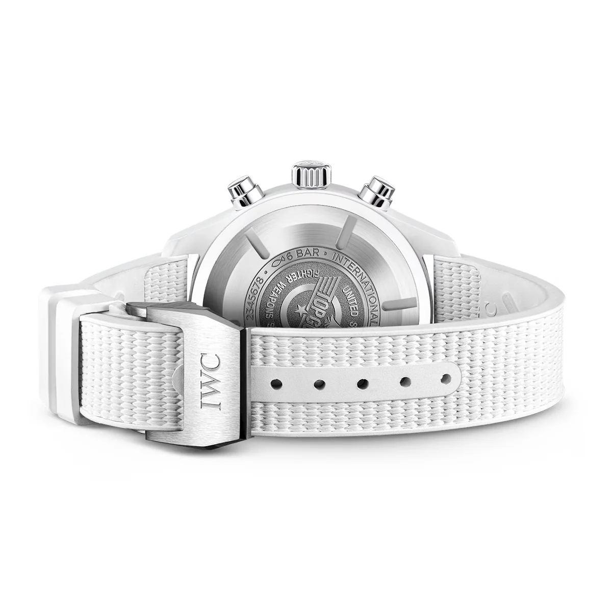 Pilot's Top Gun 'Lake Tahoe' 44.5mm White Ceramic Chronograph Watch - Image 4