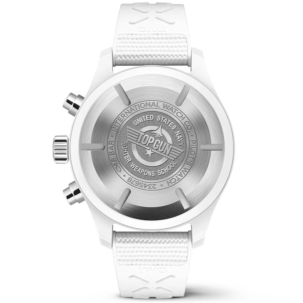 Pilot's Top Gun 'Lake Tahoe' 44.5mm White Ceramic Chronograph Watch - Image 5