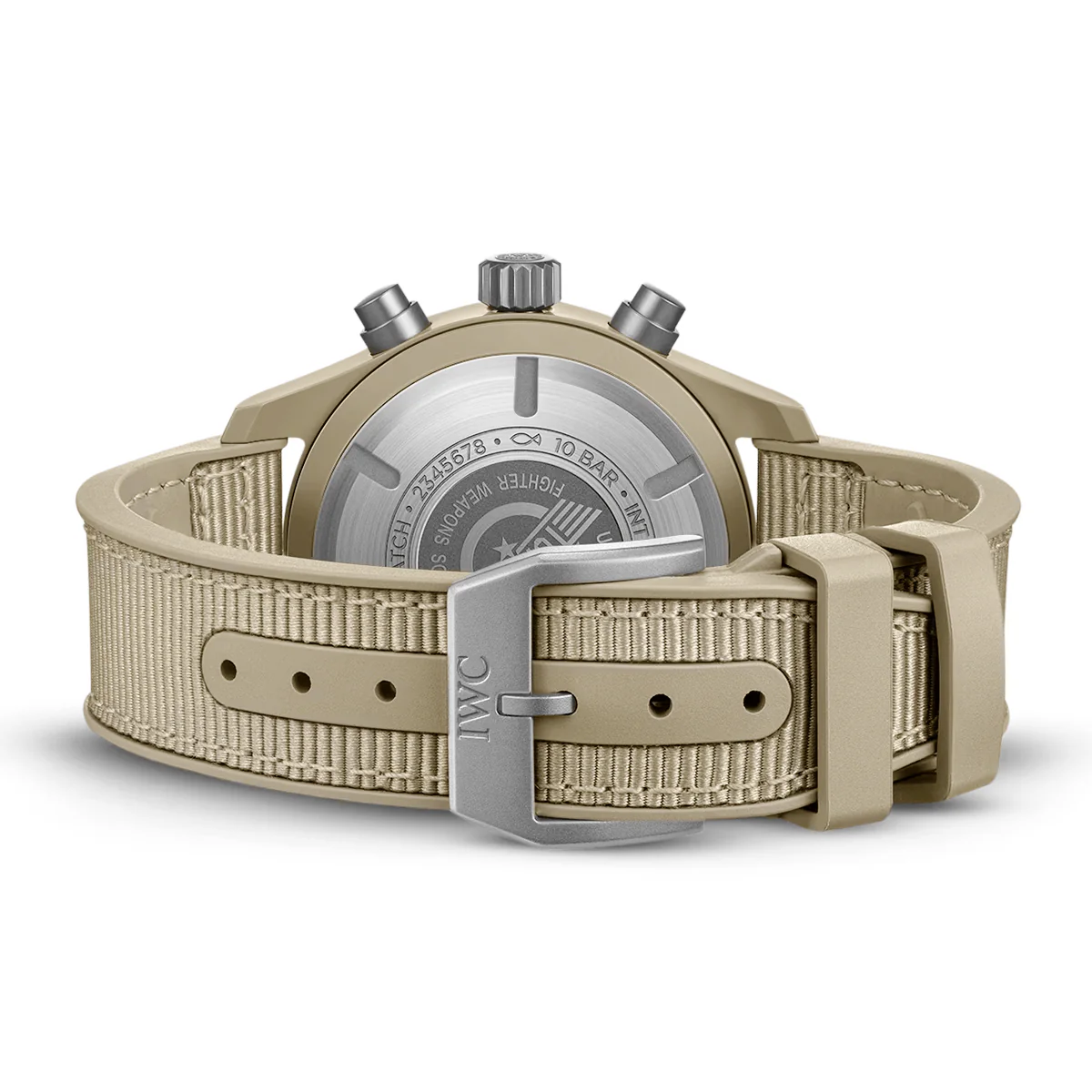 Pilot's Top Gun Mojave Desert 41mm Beige Ceramic Chronograph Watch - Image 3