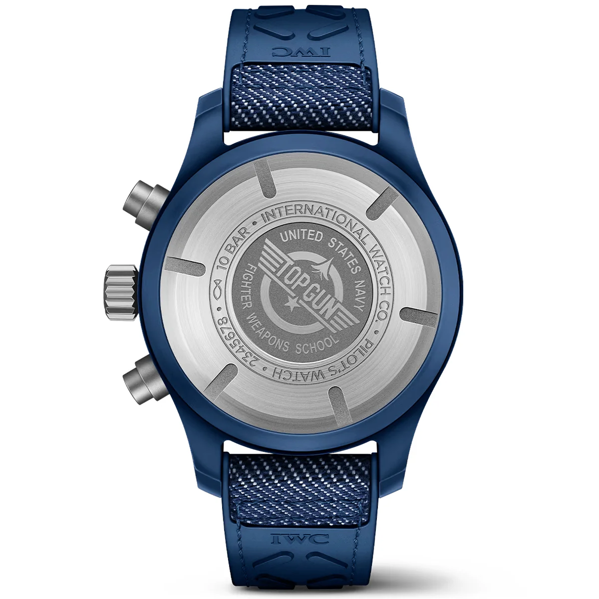 Pilot's Top Gun Oceania 41mm Blue Ceramic Men's Chronograph Watch - Image 4