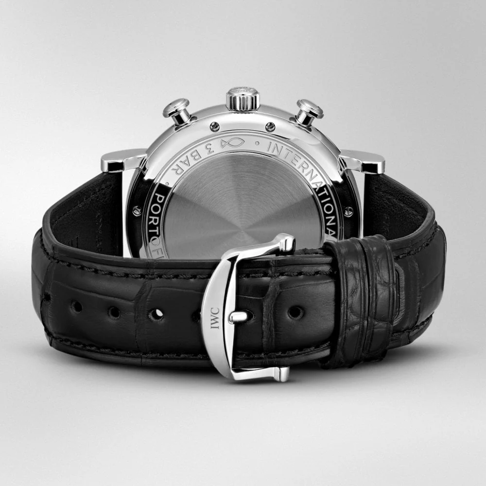 Portofino 42mm Silver/Rose Dial Men's Chronograph Watch - Image 6