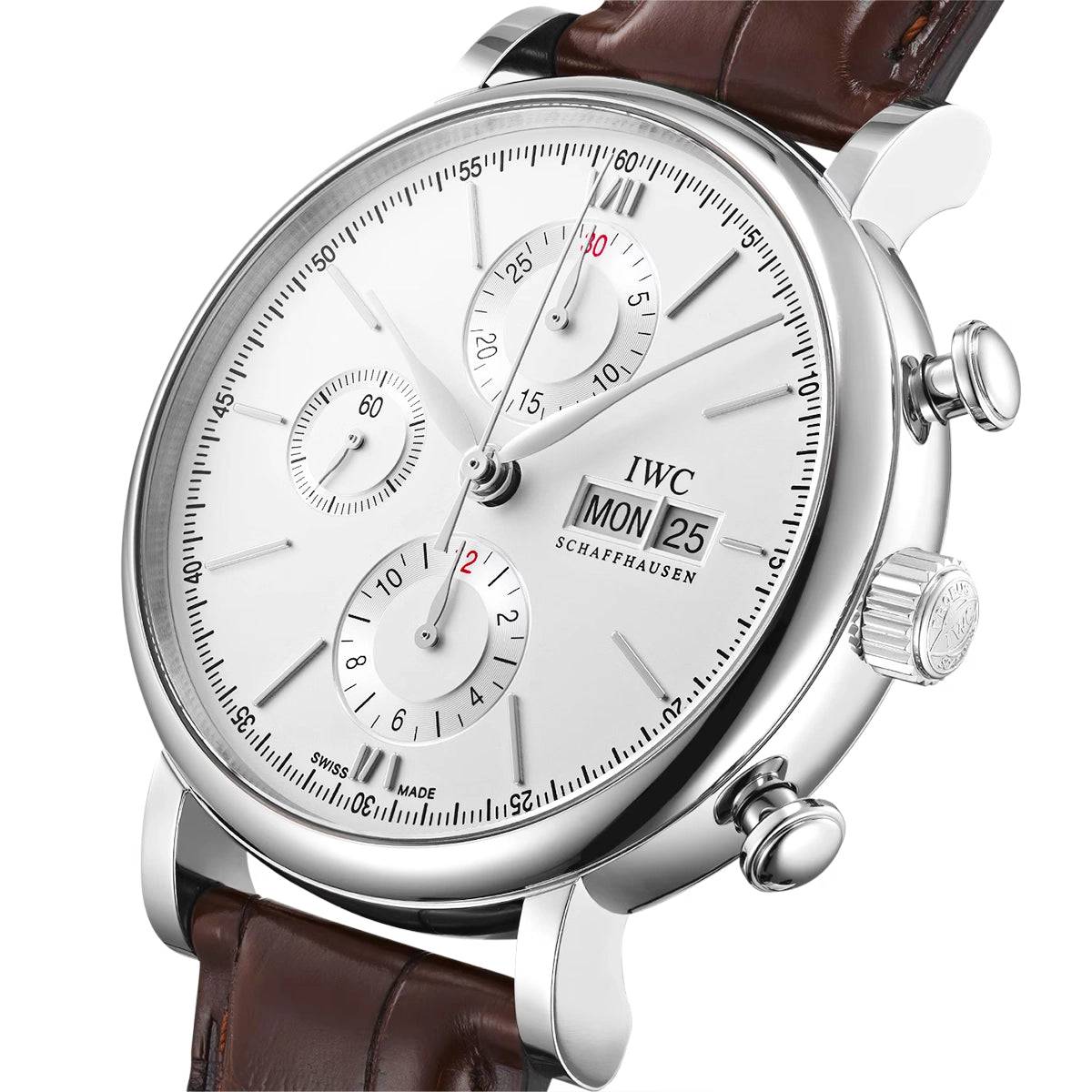Portofino 42mm Silver Dial Men's Chronograph Watch - Image 2