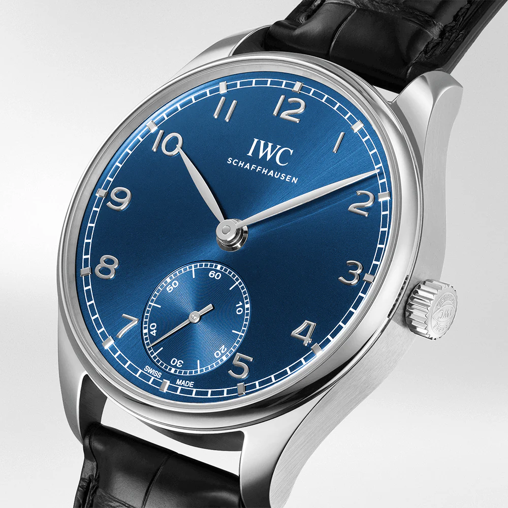 Portugieser 40mm Blue Sunray Dial Men's Automatic Strap Watch - Image 2