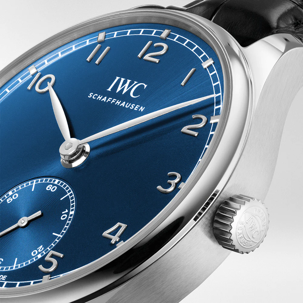 Portugieser 40mm Blue Sunray Dial Men's Automatic Strap Watch - Image 3