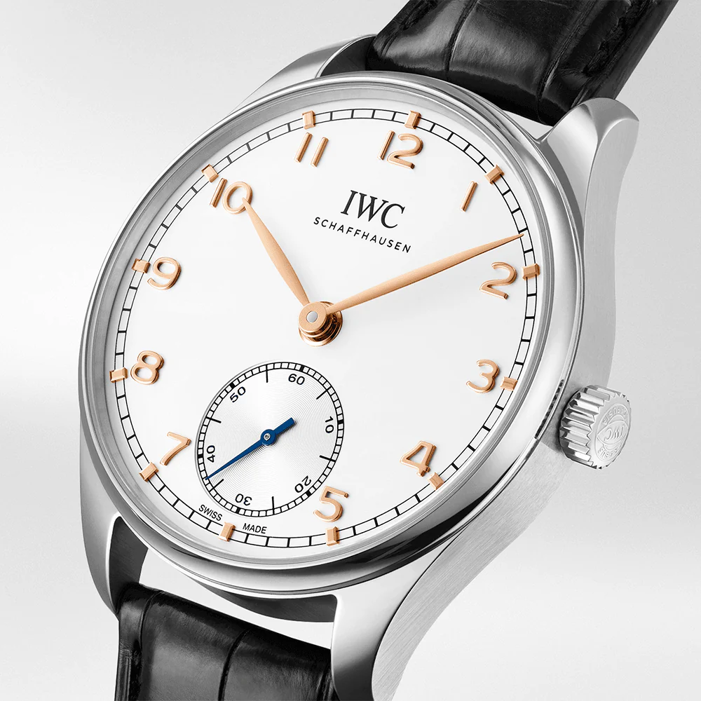 Portugieser 40mm Silver/Rose Dial Men's Automatic Strap Watch - Image 2