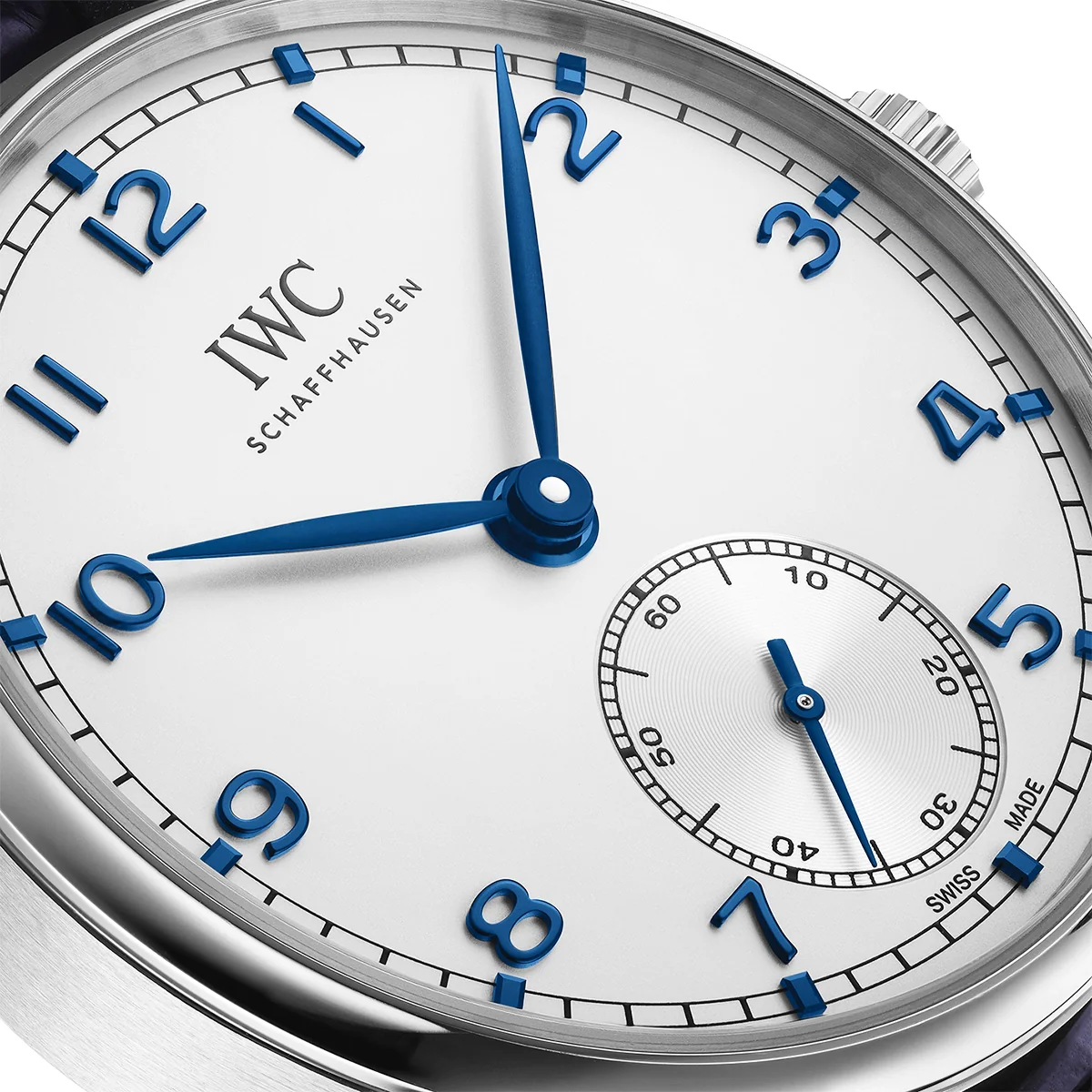 Portugieser 40mm Silver/Blue Dial Men's Automatic Strap Watch - Image 3