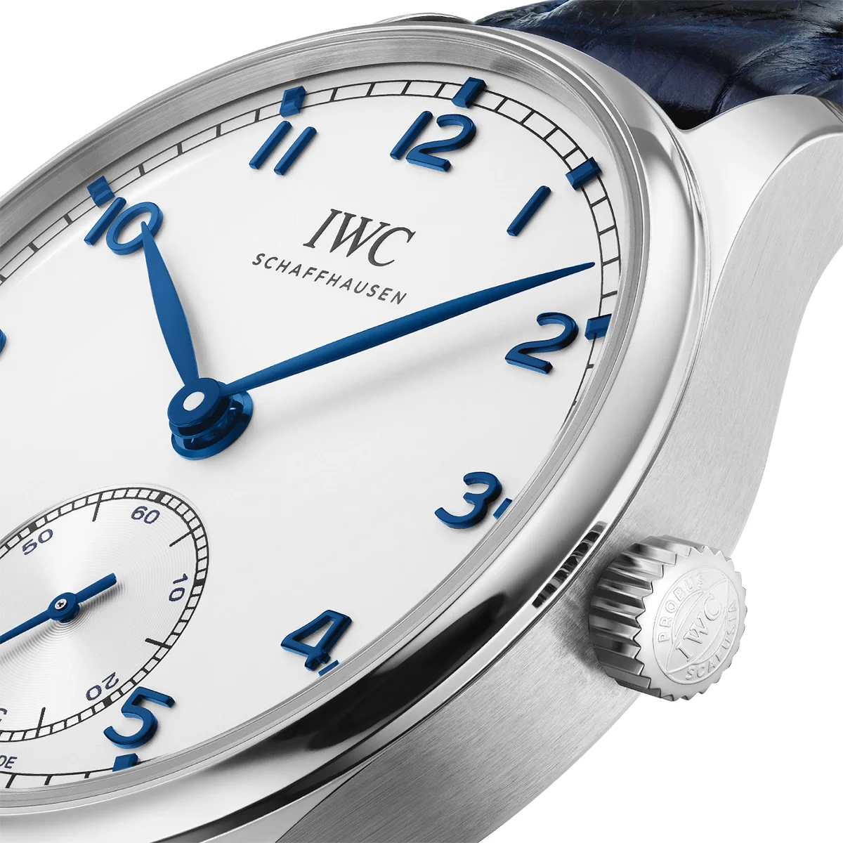 Portugieser 40mm Silver/Blue Dial Men's Automatic Strap Watch - Image 4