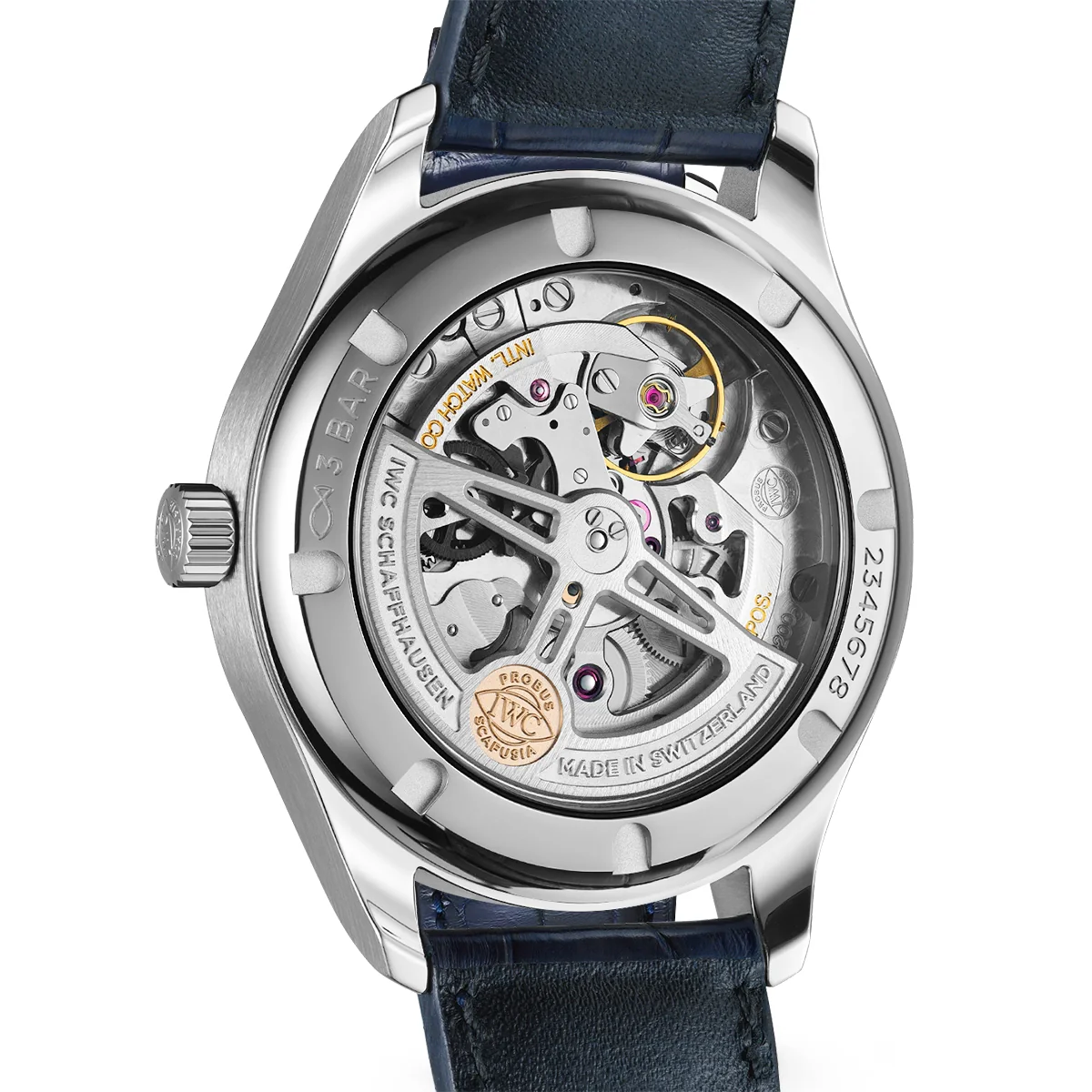 Portugieser 40mm Silver/Blue Dial Men's Automatic Strap Watch - Image 6