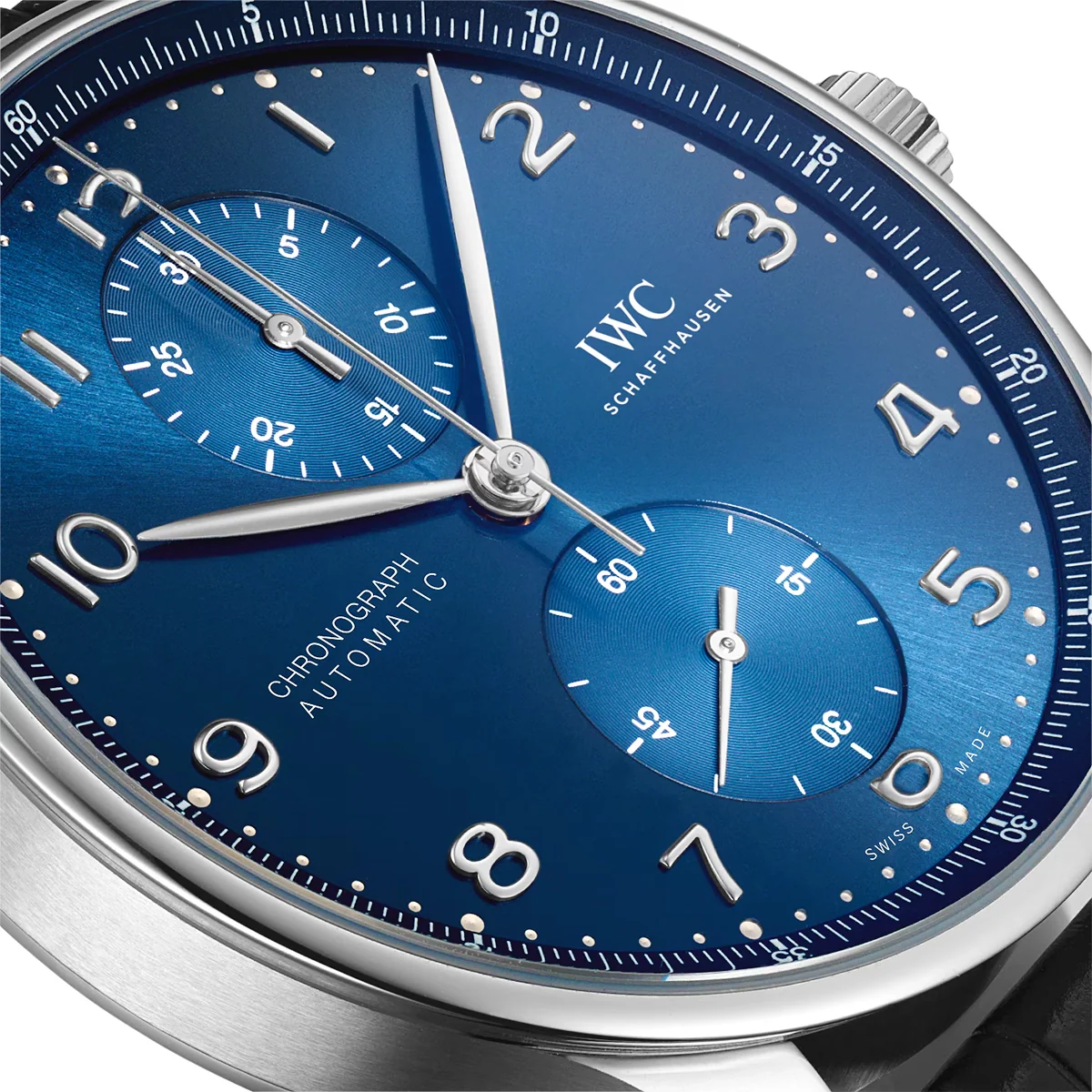 Portugieser 41mm Blue Dial Men's Chronograph Strap Watch - Image 3