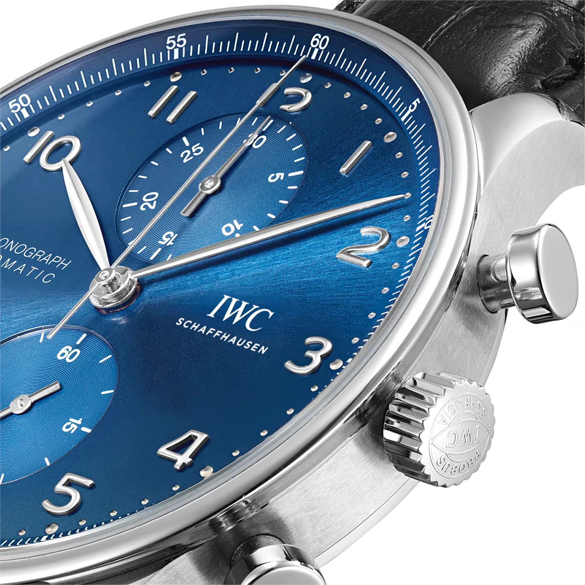 Portugieser 41mm Blue Dial Men's Chronograph Strap Watch - Image 4