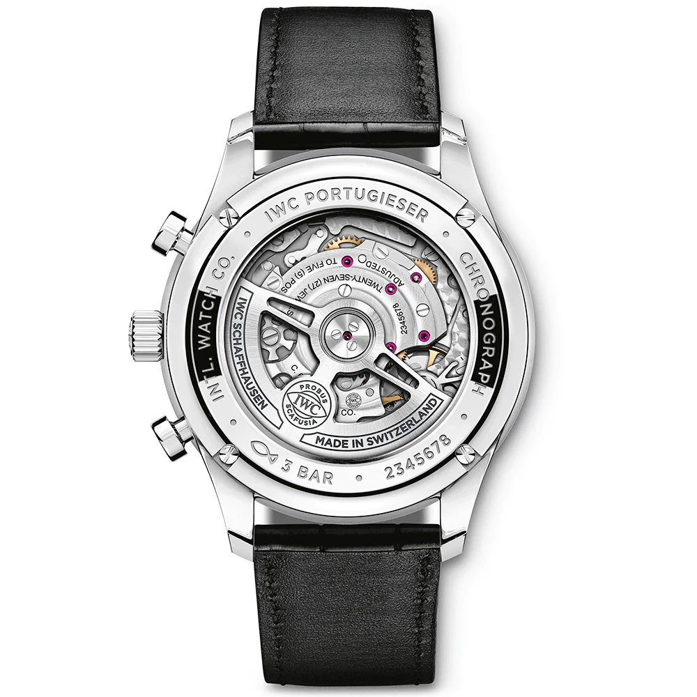 Portugieser 41mm Blue Dial Men's Chronograph Strap Watch - Image 5