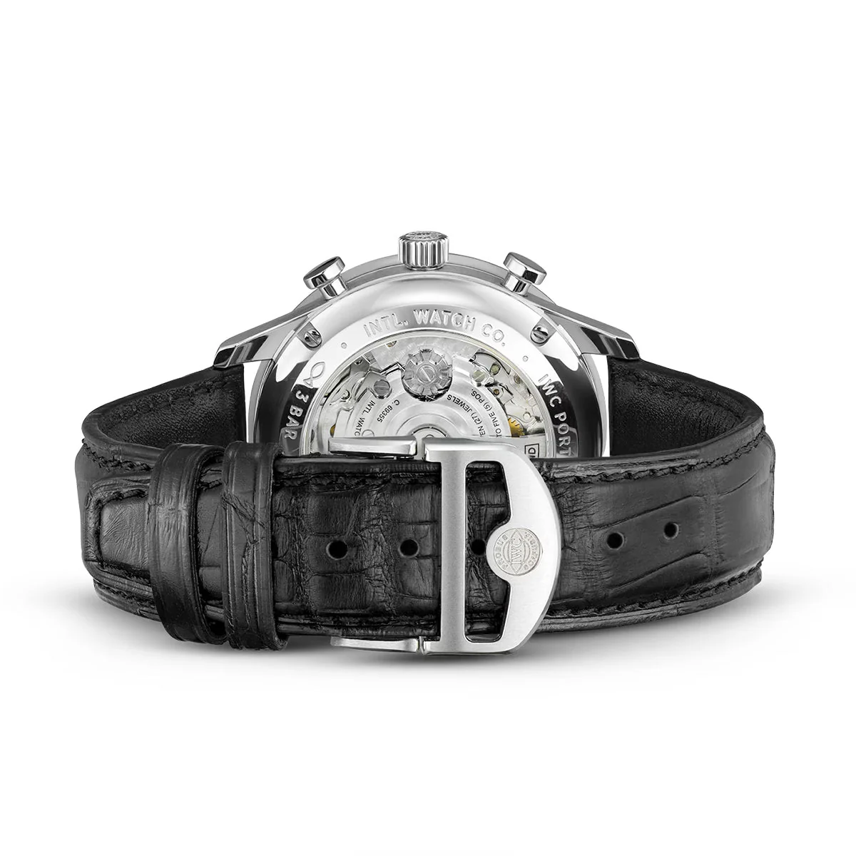 Portugieser 41mm Green Dial Men's Chronograph Strap Watch - Image 3