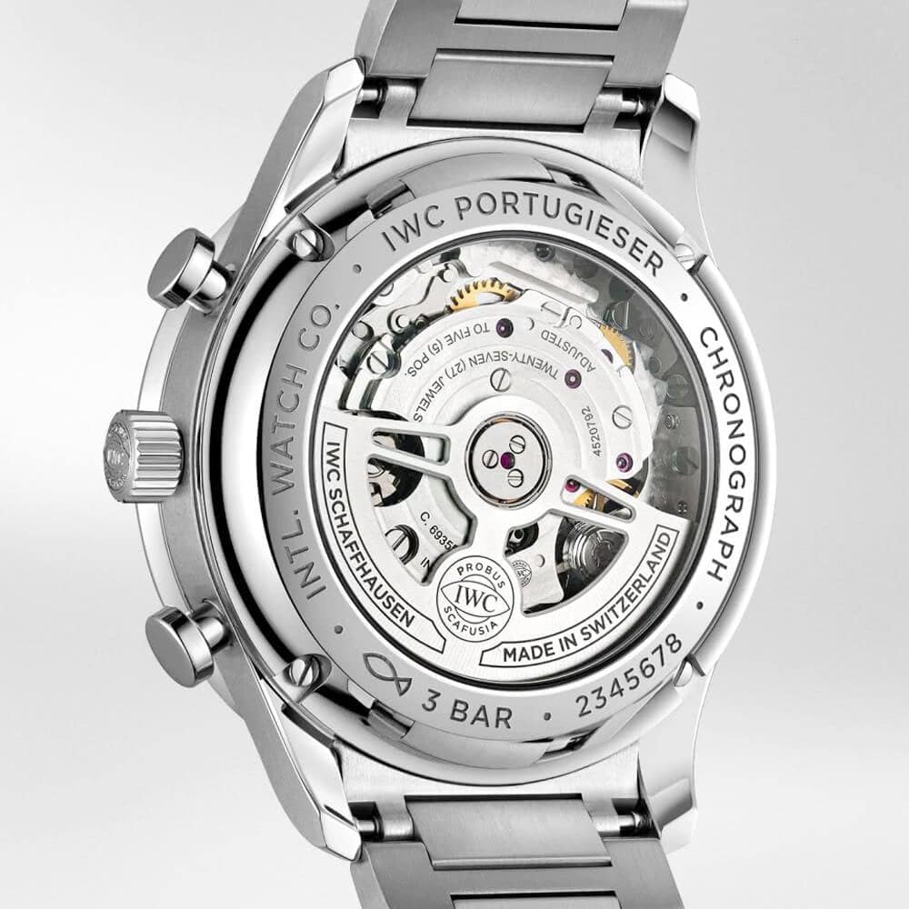 Portugieser 41mm Silver/Blue Dial Men's Chronograph Bracelet Watch - Image 4