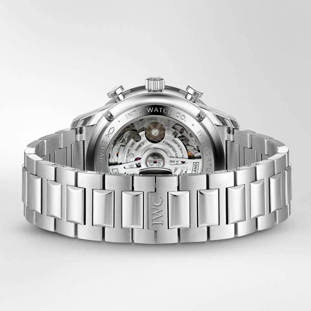 Portugieser 41mm Silver/Blue Dial Men's Chronograph Bracelet Watch - Image 5