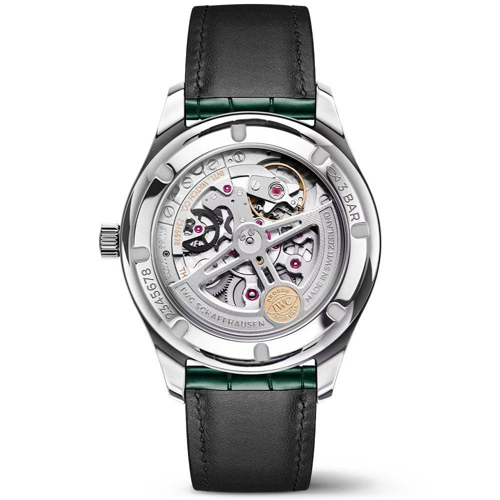 Portugieser 40mm Green Dial Men's Automatic Leather Strap Watch - Image 3