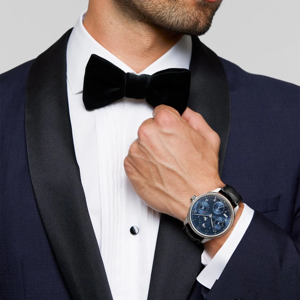 Portugieser Perpetual Calendar 44mm 18ct White Gold Blue Dial Watch - Image 7