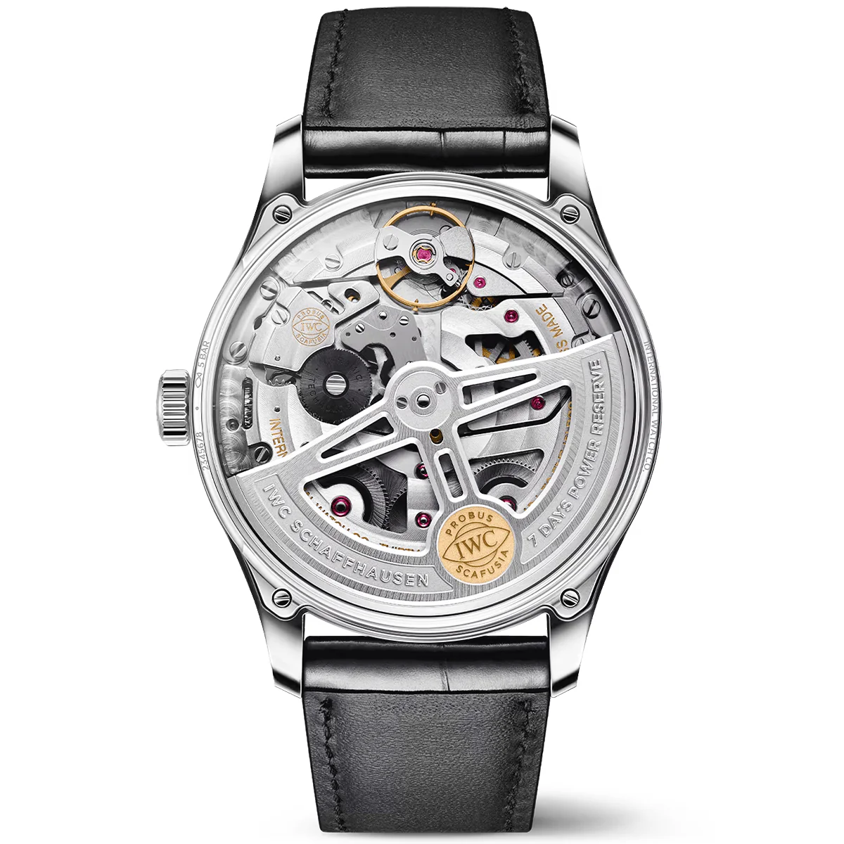 Portugieser 'Silver Moon' 42mm Automatic Strap Watch - Image 4
