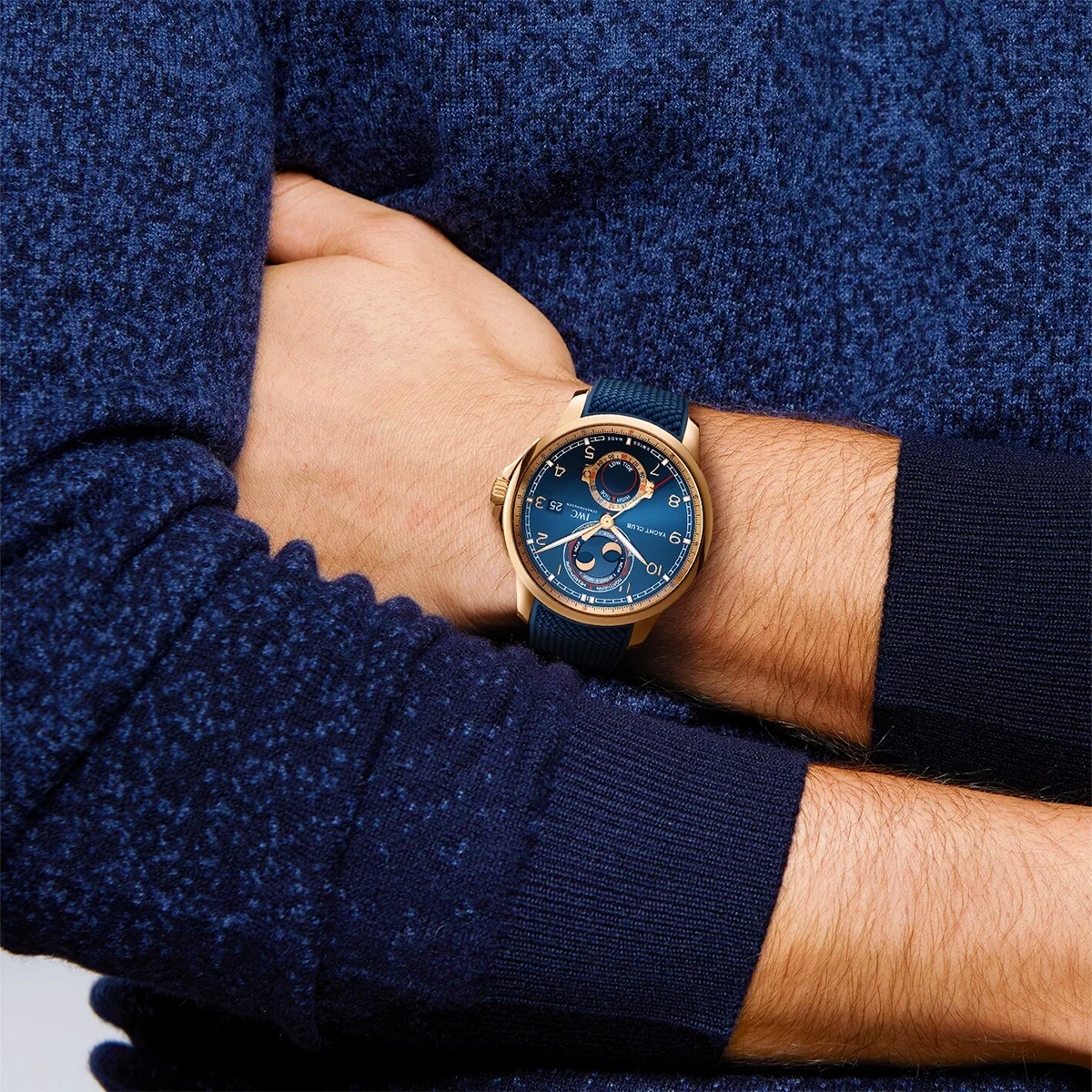 Portugieser Yacht Club Moon & Tide 44.6mm Blue Dial Watch - Image 6