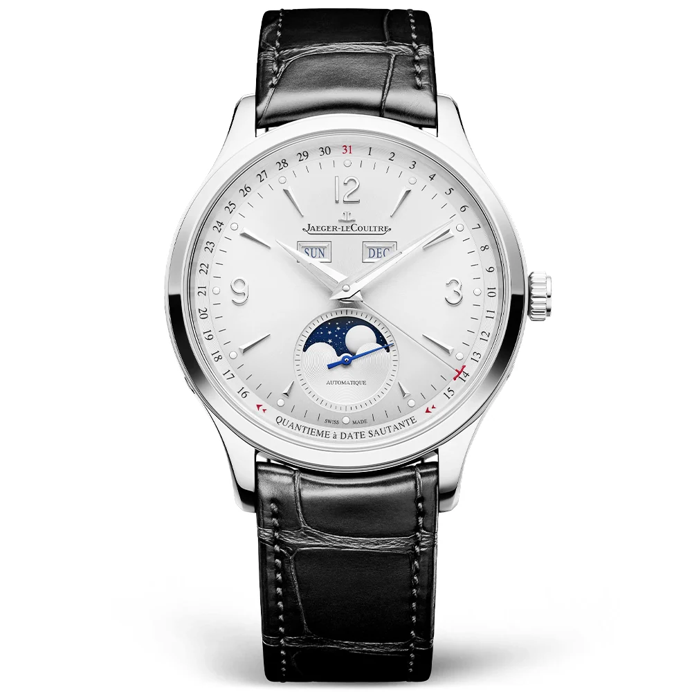 Master Control Calendar Silver Dial 40mm Automatic Leather Strap Watch - Image 6