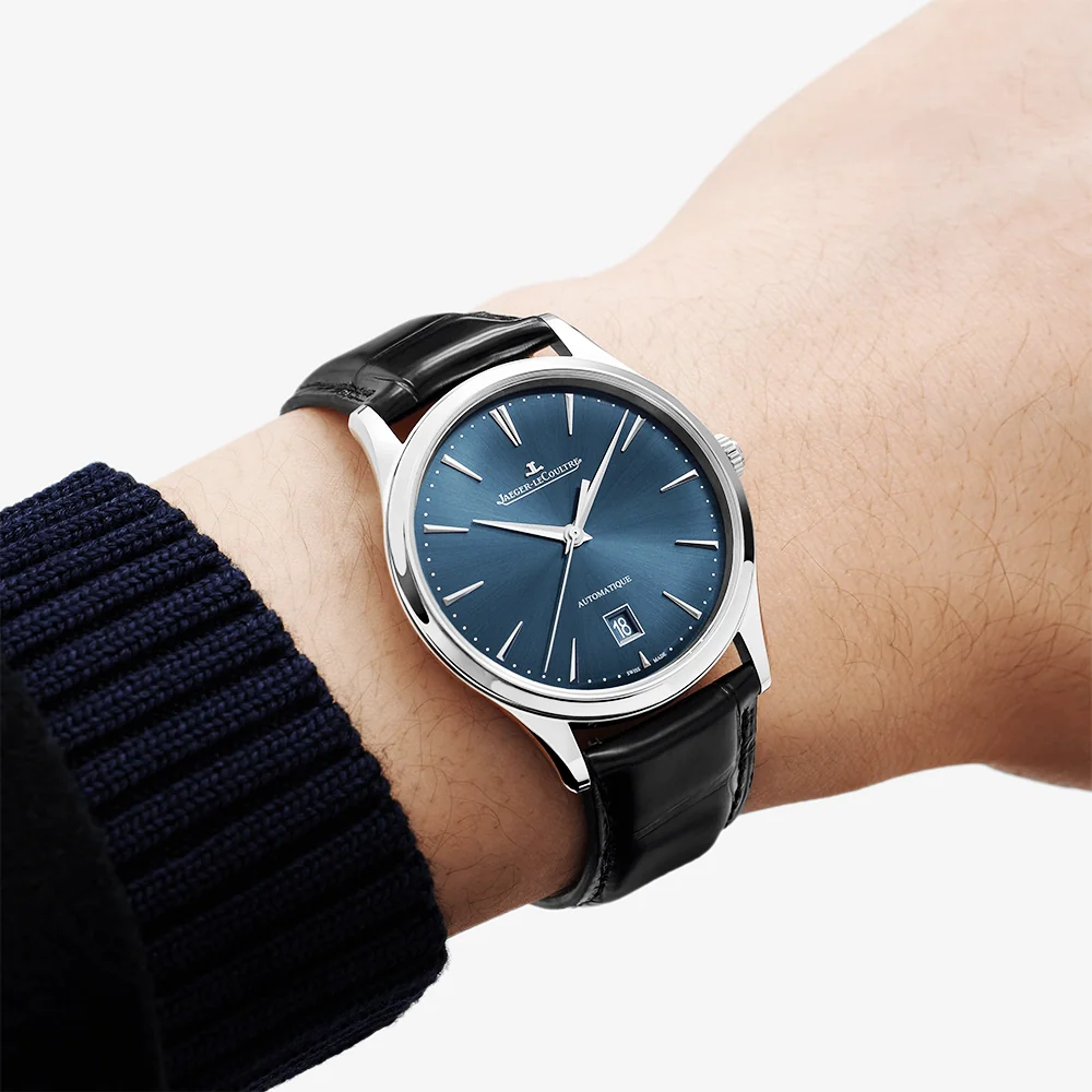 Master Ultra-Thin Date 39mm Blue Dial Mens Automatic Watch - Image 2