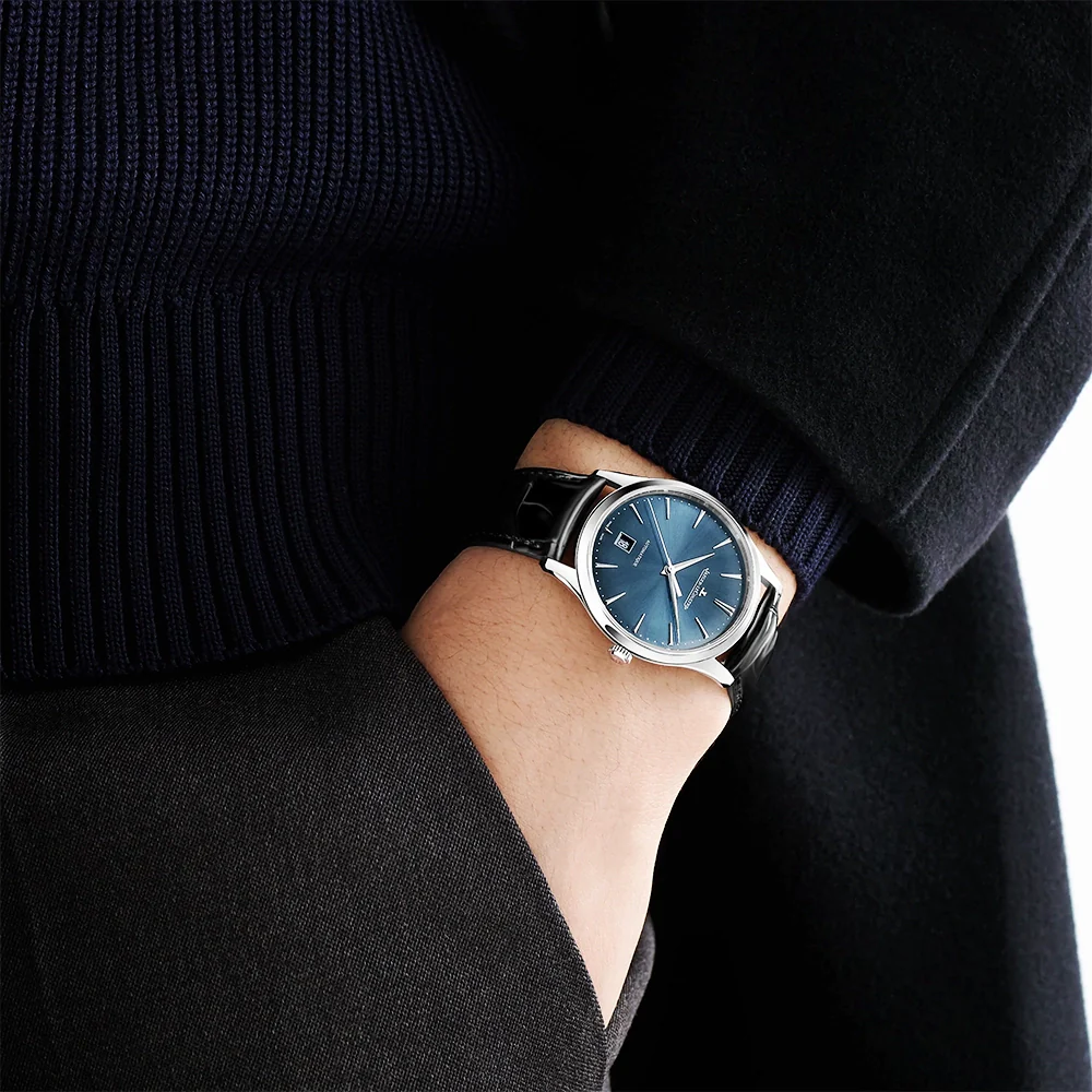 Master Ultra-Thin Date 39mm Blue Dial Mens Automatic Watch - Image 3