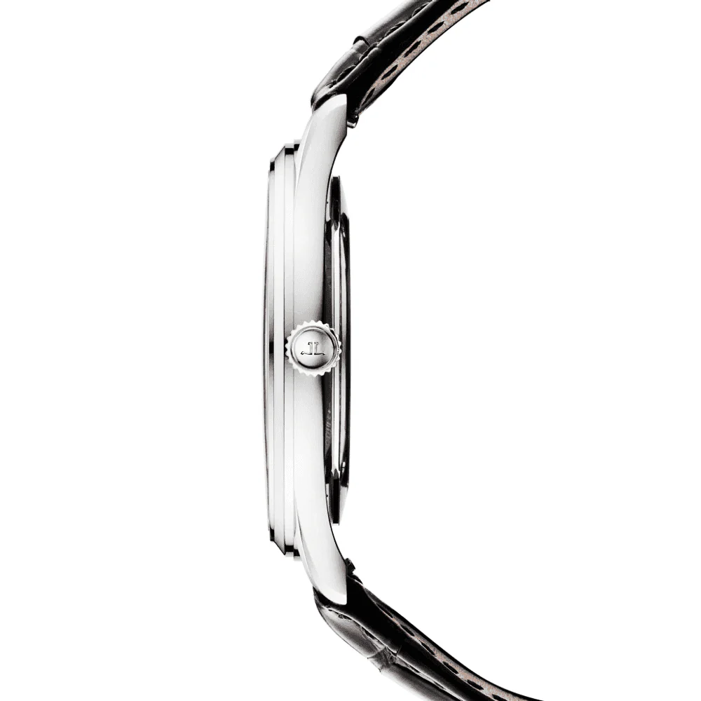 Master Ultra-Thin 39mm Silver Dial Men's Automatic Leather Strap Watch - Image 3