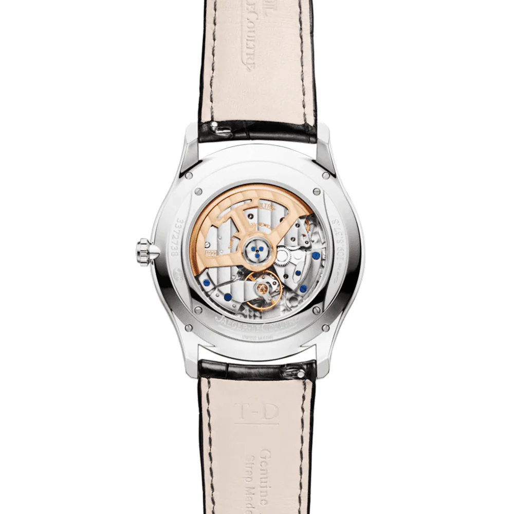 Master Ultra-Thin 39mm Silver Dial Men's Automatic Leather Strap Watch - Image 4