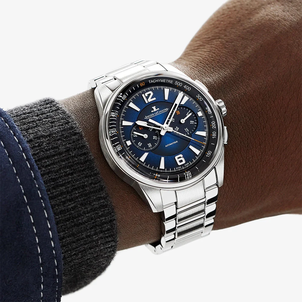 Polaris Chronograph 42mm Blue Sunburst Dial Men's Watch - Image 2