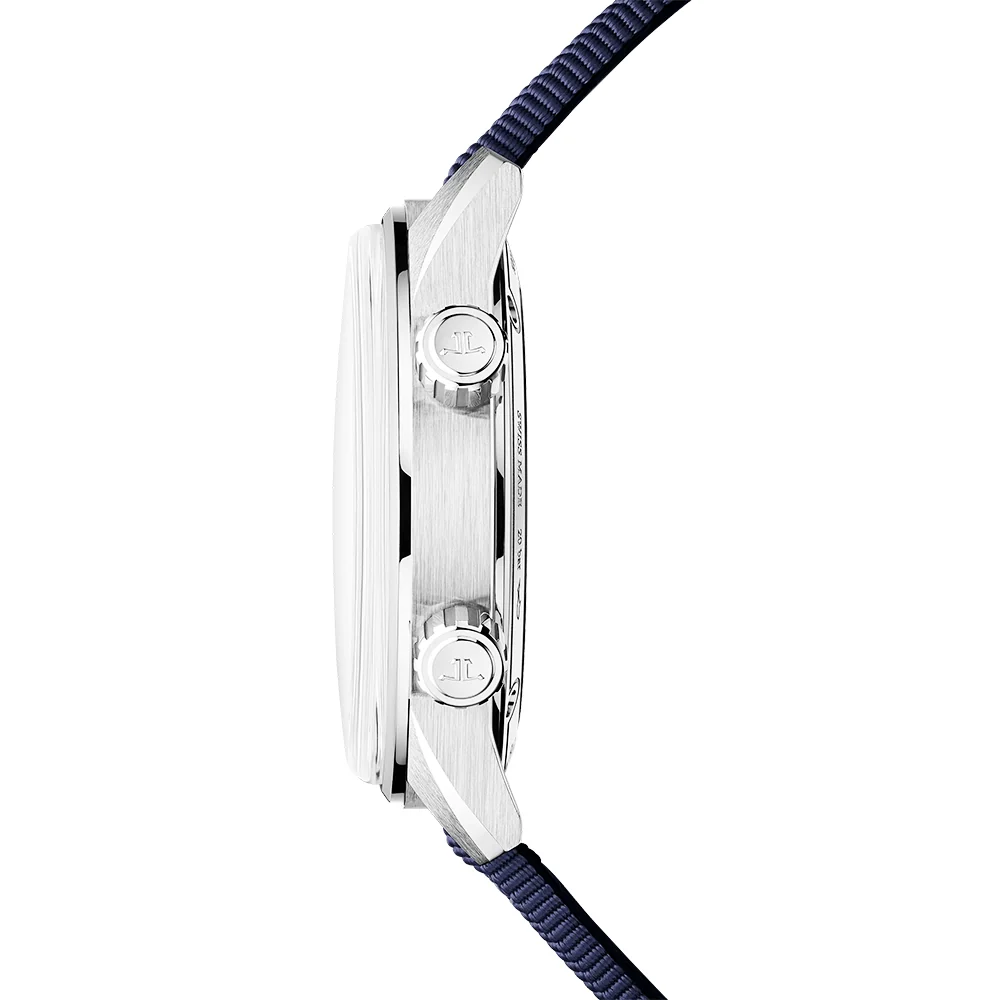 Polaris Date 40mm Blue Lacquer Dial Automatic Strap Watch - Image 2