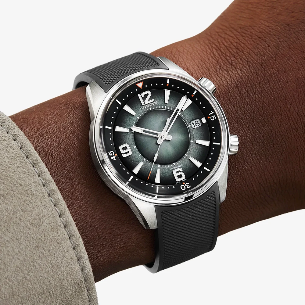 Polaris Date 42mm Ocean Grey Dial Automatic Rubber Strap Watch - Image 2
