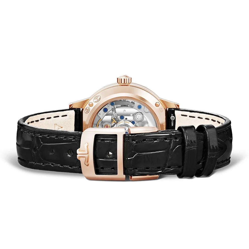 Jaeger LeCoultre Rendez-Vous Night & Day 29mm 18ct Pink Gold Silver Dial Watch - Image 5