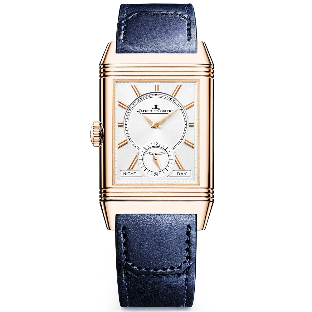 Reverso Tribute Duoface 18ct Pink Gold Small Seconds Blue Dial Watch - Image 3