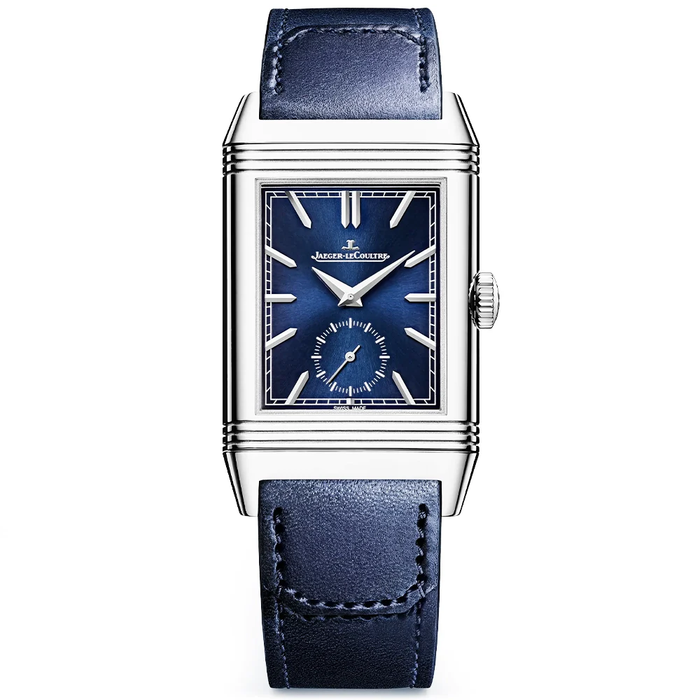 Reverso Tribute Duoface Small Seconds Blue Dial Strap Watch - Image 6