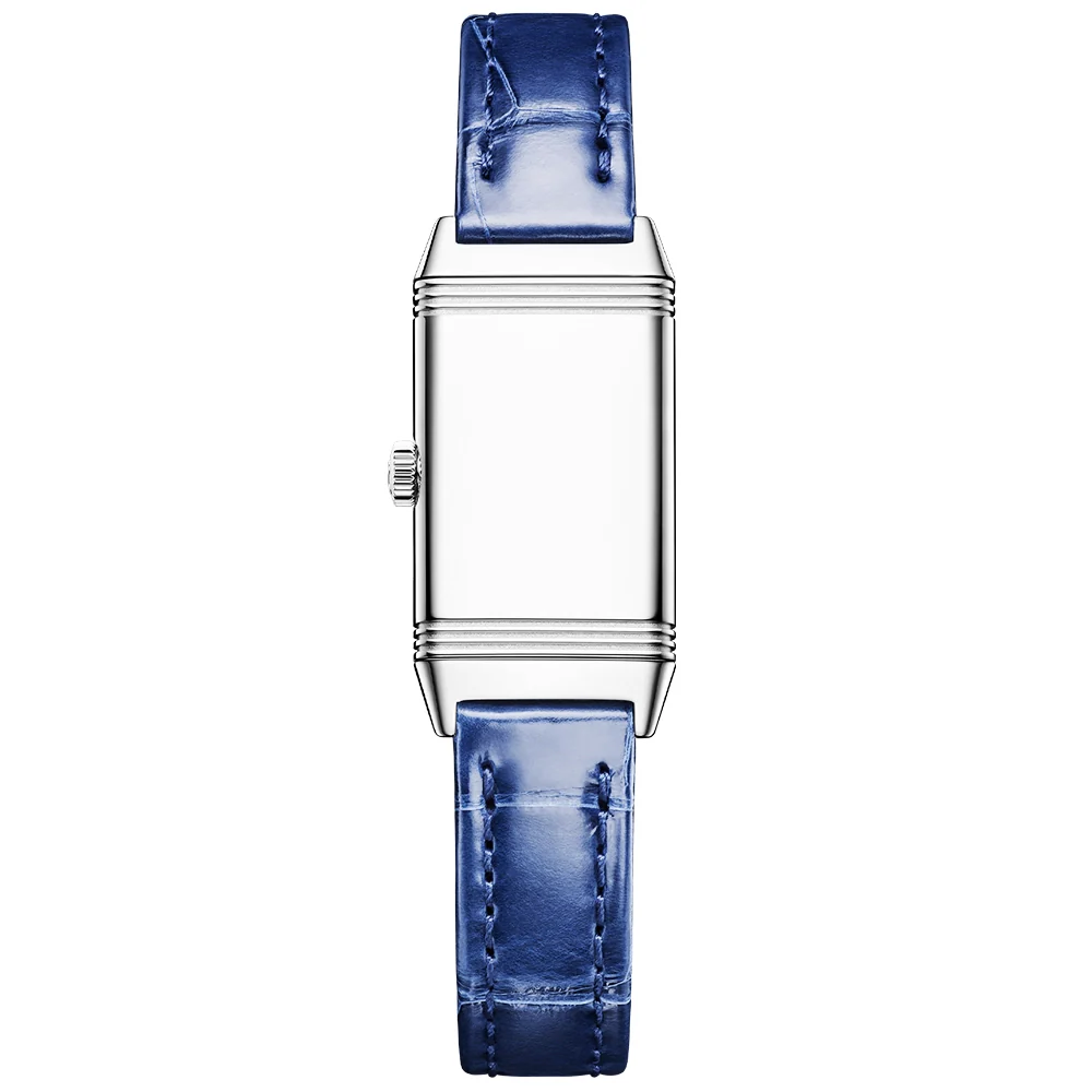 Reverso Classic Origin Monoface Ladies Silver Dial Strap Watch - Image 3