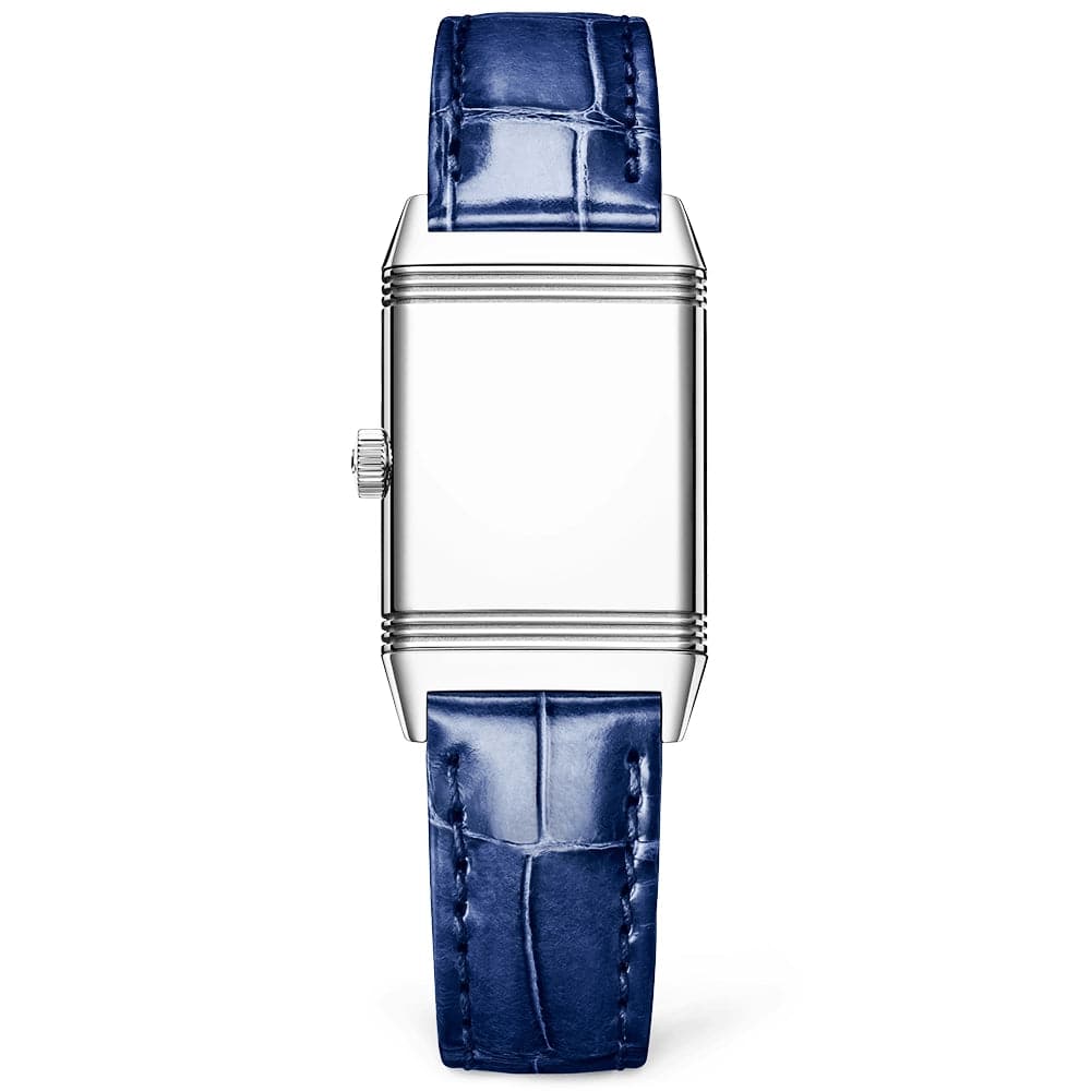 Reverso Classic Small Silver Dial Ladies Manual-Wind Strap Watch - Image 3