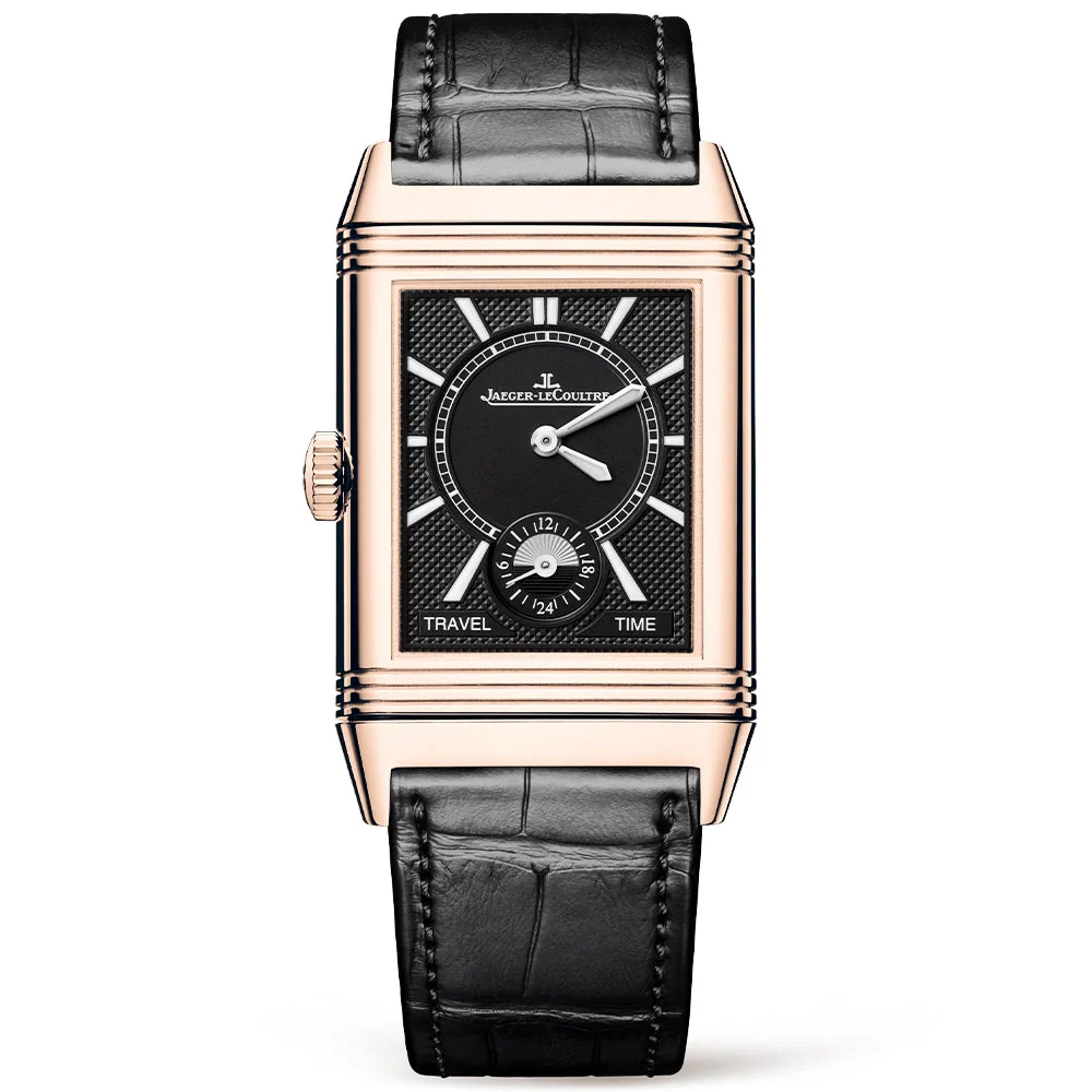 Reverso Classic Duoface Small Seconds 18ct Rose Gold Men's Watch - Image 5