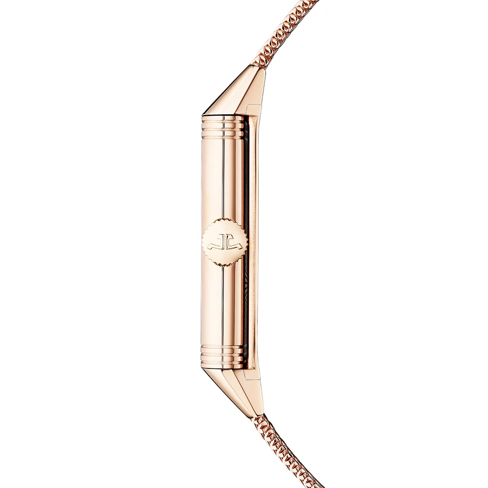 Reverso Tribute Monoface 18ct Pink Gold Milanese Bracelet Watch - Image 6